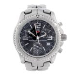 TAG HEUER - a gentleman's Link chronograph bracelet watch. Stainless steel case with calibrated