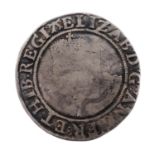 Elizabeth I (1558-1603), Shilling, sixth issue (1582-1600), i.m.A (S 2577). Portrait flat, otherwise