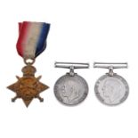 Great War, 1914-15 Star named to '18013 Pte. T. Ellison. S. Lan. R', British War Medal 1914-20 (