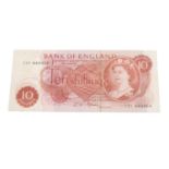 Bank of England, Fforde 10-Shillings 1967 issue, 73Y 849454 to 849459 inclusive, 849468, 70, 72 (