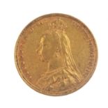 Victoria, Sovereign 1889. Good fine. Good fine.