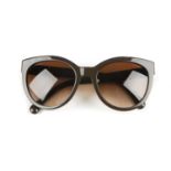 CHANEL - a pair of Pantos sunglasses. Featuring brown acetate cat-eye frames, with brown gradient