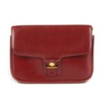 HERMÈS - a Bordeaux box calf vintage doubled-sided handbag. Crafted from smooth burgundy box calf