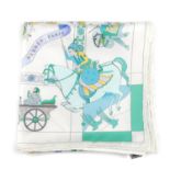 HERMÈS - a 'Fantaisies Indiennes' scarf. Designed by Loic Dubigeon and first issued in 1985/86,