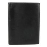HERMÈS - a leather cardholder A5 folder. The cardholder of folder design with a central four ring