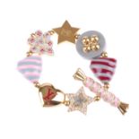 LOUIS VUITTON - a Tutti Sweety bracelet. Inspired by childhood candies, featuring a selection of