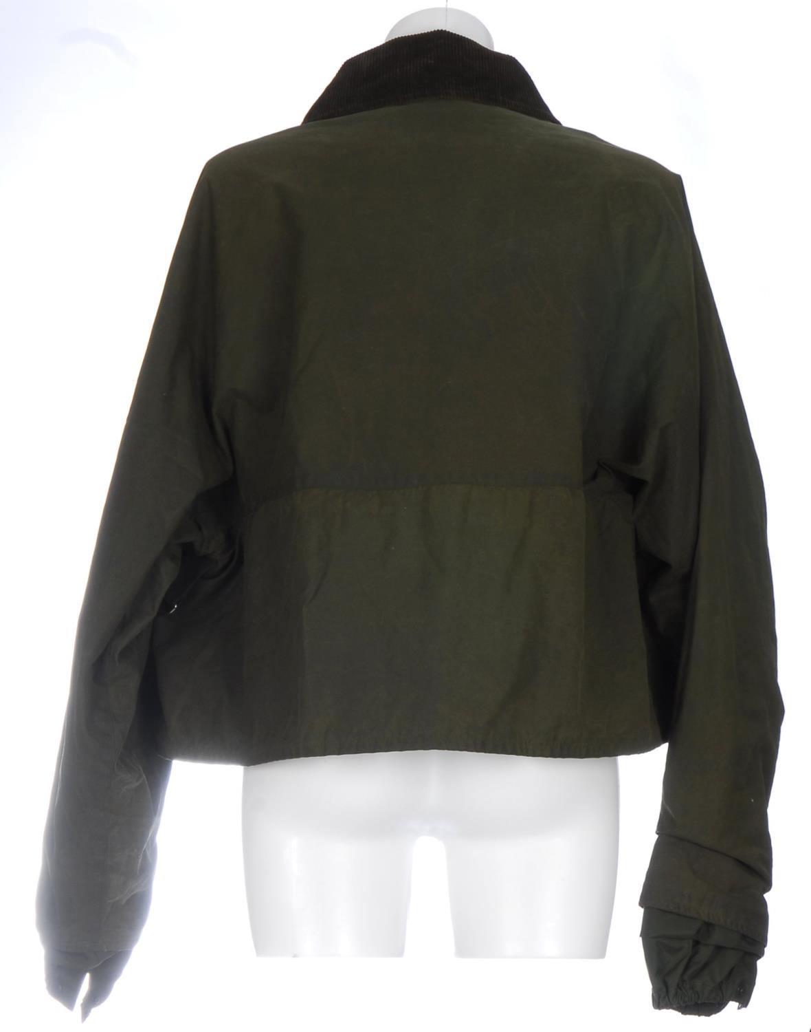 HOUSE OF HARDY - a cropped wax jacket. Designed with a corduroy collar, elasticated storm cuffs, two - Image 2 of 5