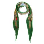 HERMÈS - a pleated 'Cavaliers Peuls' scarf. Designed by Jean de Fougerolle, first issued in 1997,