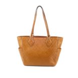 DIANE VON FURSTENBERG - a embossed woven Voyage BFF handbag. Designed with a trapeze shape,