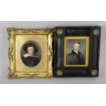 Maria Chalon, (1800-1867), a portrait miniature, probably on ivory, depicting a young gentleman with