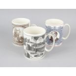 A group of assorted Wedgwood mugs, to include two 'Royal Silver Jubilee 1952-1977' mugs, and two '