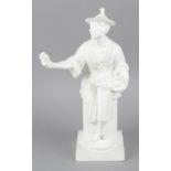 A Royal Worcester white matt glazed bone china figure, 'Le Panier' 3585, modelled by A Azori, 12 (