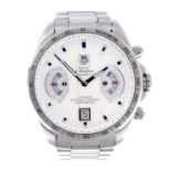 TAG HEUER - a gentleman's Grand Carrera bracelet watch. Stainless steel case with tachymeter