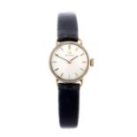 OMEGA - a lady's wrist watch. 9ct yellow gold case, hallmarked London 1965. Numbered 7115500. Signed