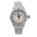 TAG HEUER - a lady's 2000 Series bracelet watch. Stainless steel case with calibrated bezel.