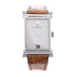 JAEGER-LECOULTRE - a lady's wrist watch. Stainless steel case. Numbered 1600108, 1558687. Signed