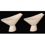 A pair of Hornsea Studio Crafts Home Decor Anvil vases designed by John Clappison,