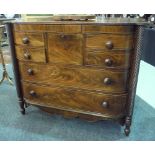 A 19th Century mahogany chest of seven drawers in the Scottish taste,
