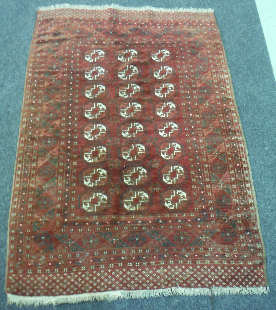 Two Middle Eastern flat woven rugs, - Image 3 of 3