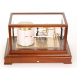 A 20th Century mahogany cased barograph by O.