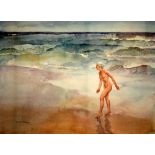 SIR WILLIAM RUSSELL FLINT, RA, PRWS (1880-1969) - 'Waves', photographic reproduction,