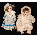 A German bisque head Revalo doll with open and close eyes,