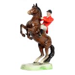 A Beswick Huntsman (on rearing horse), model 868, style two,