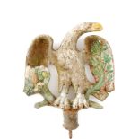 A 19th Century architectural cast iron finial in the form of an eagle, probably a gate post finial,