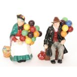 Two Royal Doulton figures comprising The Old Balloon Seller HN1315 and The Balloon Man HN1954