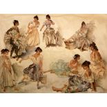 SIR WILLIAM RUSSELL FLINT, RA, PRWS (1880-1969) - 'Variations on a Theme',