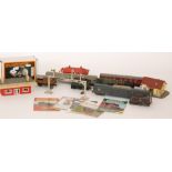 A Hornby dublo 4-6-2 Barnstaple locomotive No 34005 together with various other locomotives,