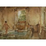 SIR WILLIAM RUSSELL FLINT, RA, PRWS (1880-1969) - 'Lavoir, La Bastide, photographic reproduction,