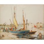 ROBERT EADIE, RSW (1877-1954) - 'Concarneau, Brittany', watercolour, signed,