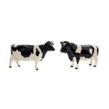 Two Beswick cattle comprising Friesian Bull, Ch.