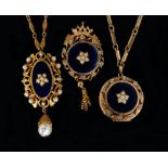 A suite of 1960s Victorian revival gold plated jewellery from the 'cloisonette' range by Florenza,