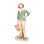 A Royal Worcester 'The Hadley Collection' figurine modelled as a French Fisherboy,