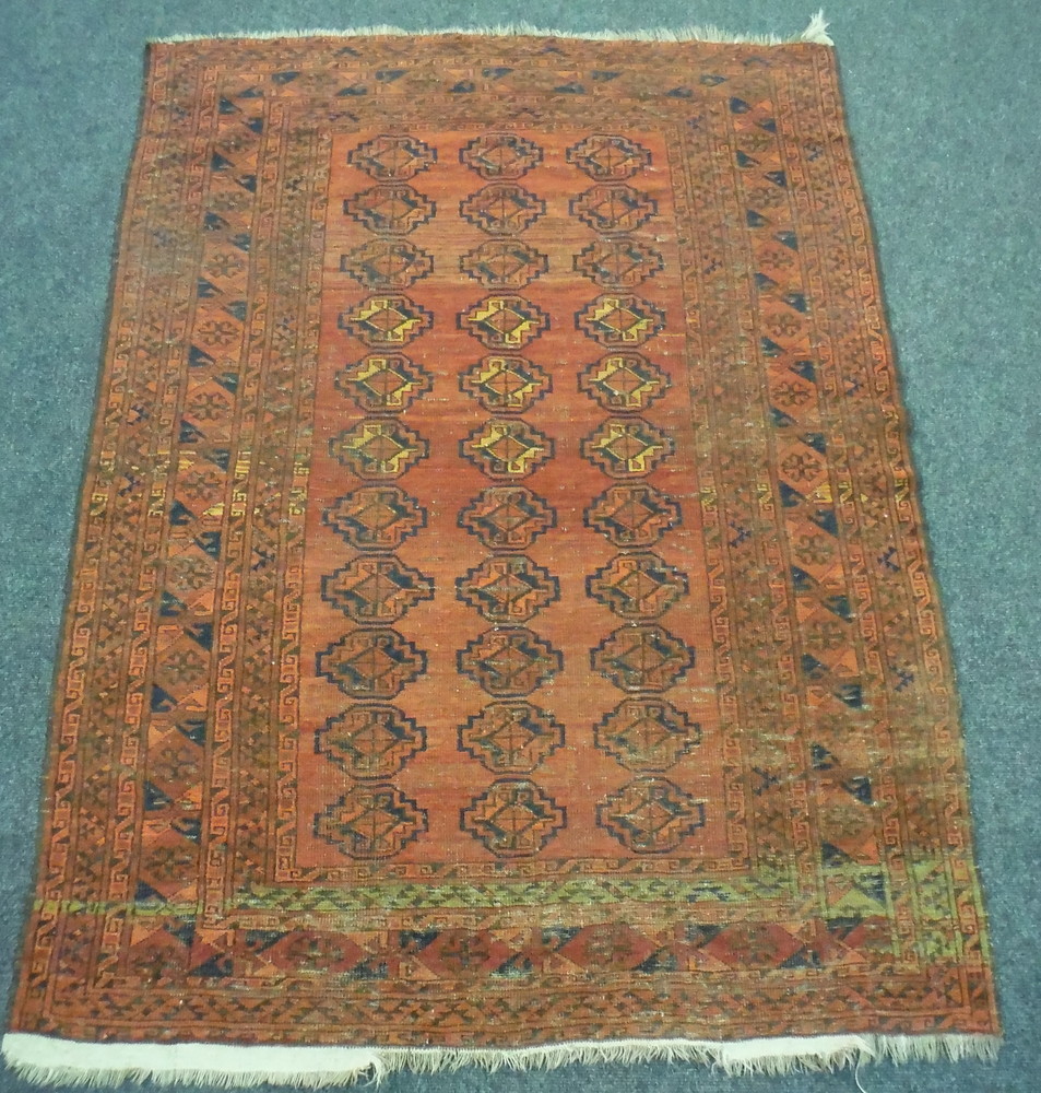 Two Middle Eastern flat woven rugs, - Image 2 of 3