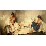 SIR WILLIAM RUSSELL FLINT, RA, PRWS (1880-1969) - 'Interlude', photographic reproduction,