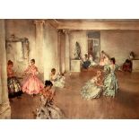 SIR WILLIAM RUSSELL FLINT, RA, PRWS (1880-1969) - 'Casual Assembly', photographic reproduction,