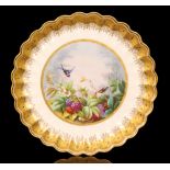 A late 19th Century Copeland Spode cabinet plate decorated with a hand painted scene of two