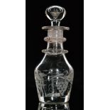 A late 18th Century miniature decanter circa 1800,