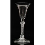 An 18th Century drinking glass circa 1755,