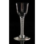 An 18th Century drinking glass circa 1760,