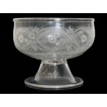 A late 17th Century Venetian glass pedestal bowl,