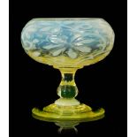 An early 20th Century pedestal bowl by John Walsh Walsh of compressed ovoid form,