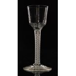 An 18th Century drinking glass circa 1765,