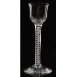 An 18th Century cordial glass circa 1770,