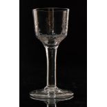 A large 18th Century drinking glass circa 1750,