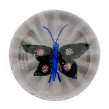 A 19th Century Antique French garland butterfly paperweight,