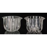 A late Regency clear crystal glass rinser circa 1820,